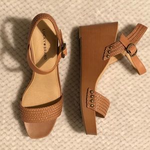 Lucky Brand Zyler Wedge Braided Sandal!